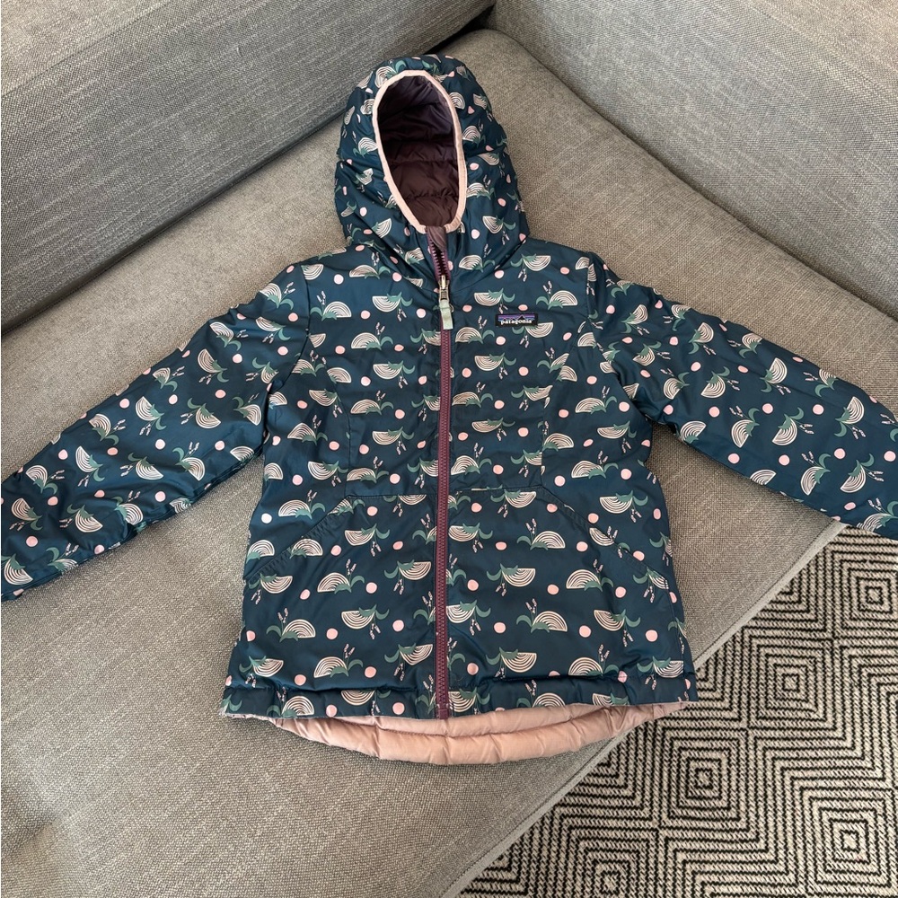 Patagonia Kids' Reversible Down Sweater Jacket Size Small